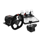 PXN V10 gaming wheel with force feedback, USB interface, compatible with PC, Xbox, PS4.