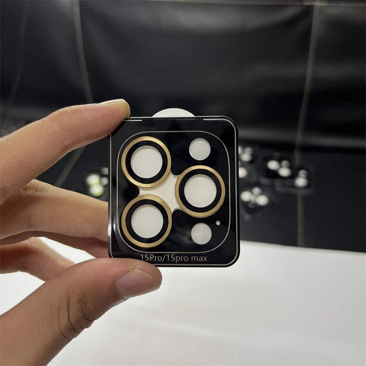 Eagle Eye Lens Protector for iPhone 15 Pro Max in metal positioning design.