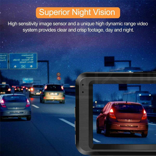 LDAS Dash Cam for Cars Front and Rear and SD Card Included